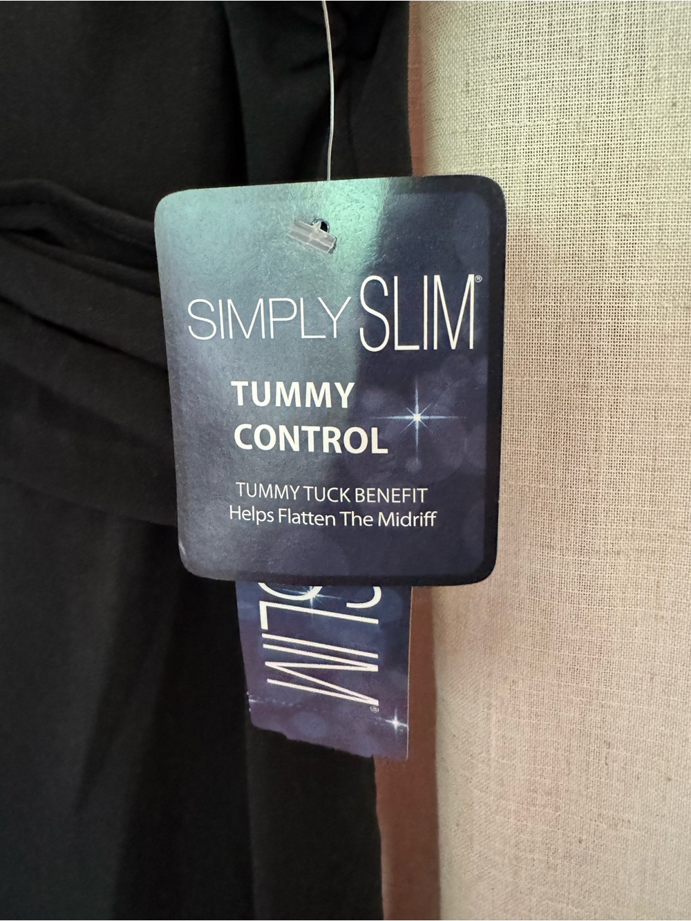 NEW Simply Slim Cross Your Heart Tummy Control Swimdress Size Large 12/14 NWT - Picture 5 of 12